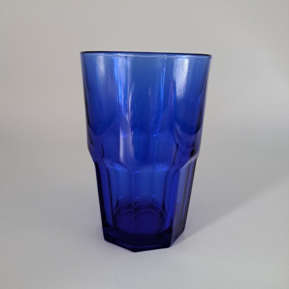 Crisa Boston Dusty Blue Glass Tumbler Collectible Drinkware